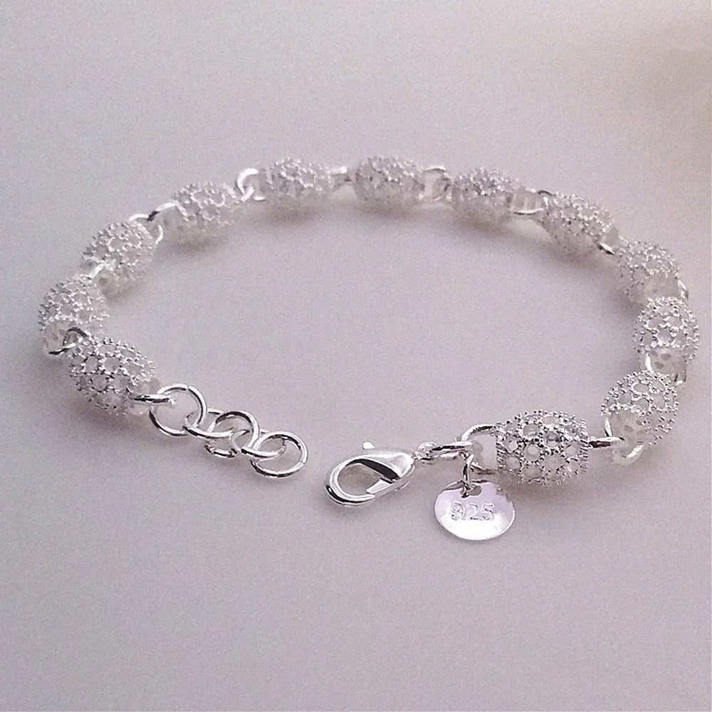 Silver Color Bracelet Chain Bangle