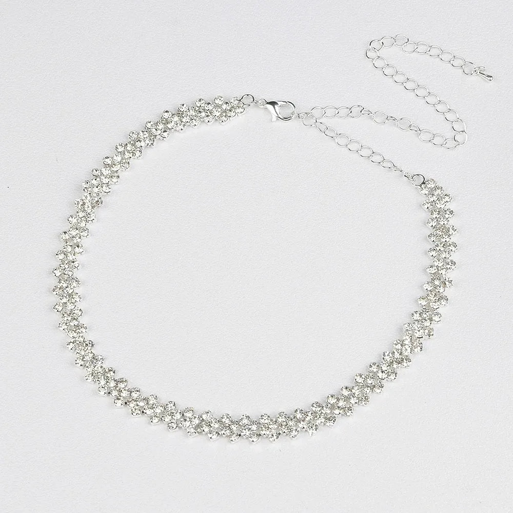 Luxury Shiny Full Rhinestone Necklace