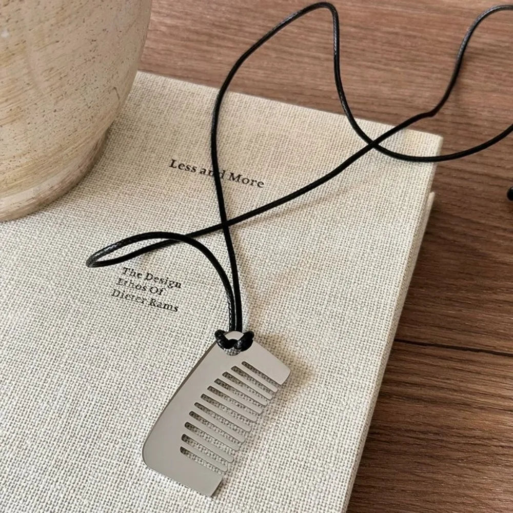New Personality Comb Pendant Necklace