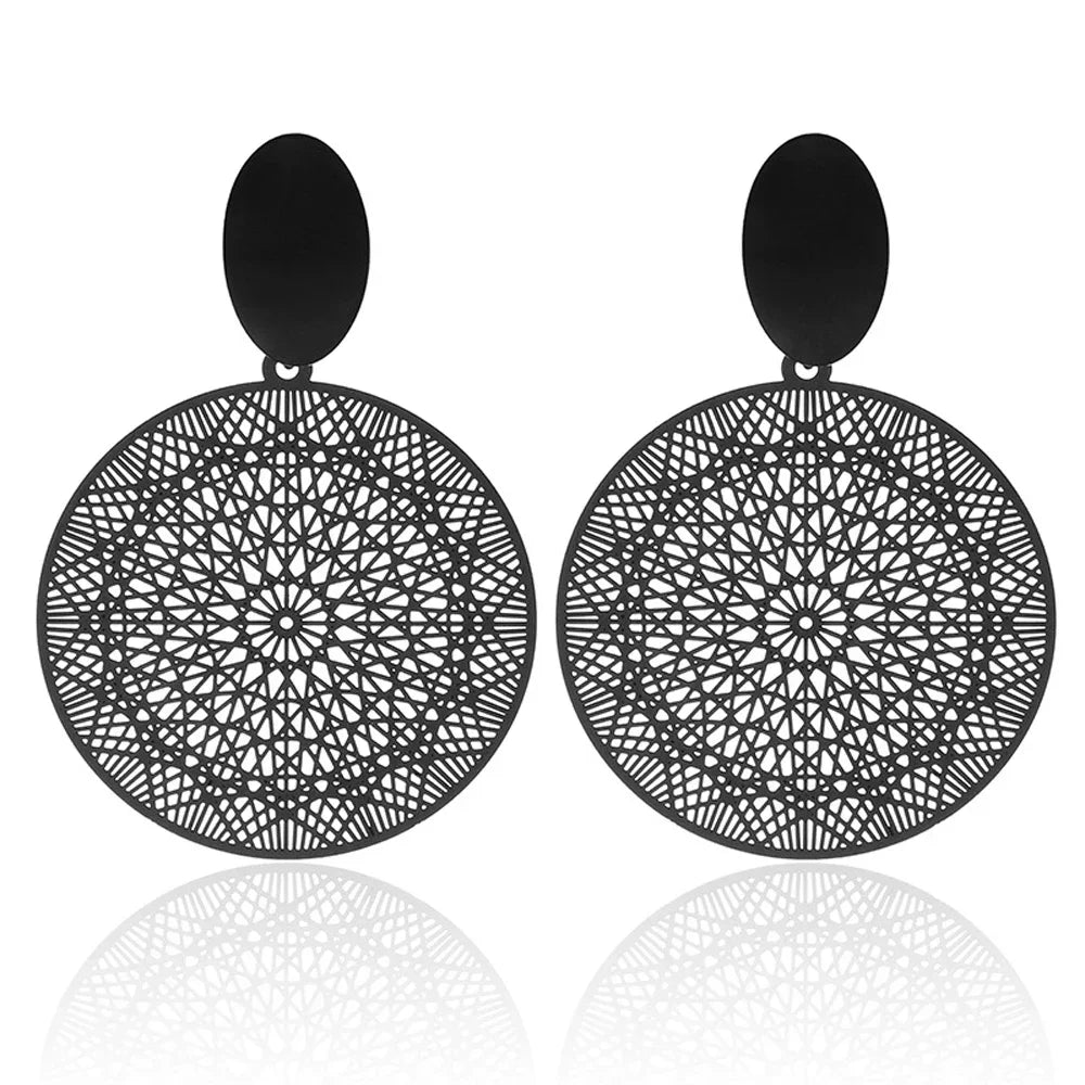 Exaggerated Temperament Personality Color Matching Bump Earrings