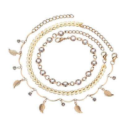 3pcs Bohemian Anklets Set