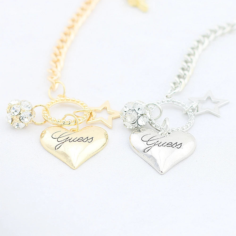 Love Heart Charms Bracelets