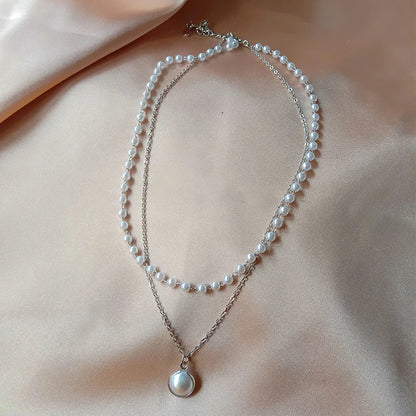 Kpop Pearl Choker Necklace