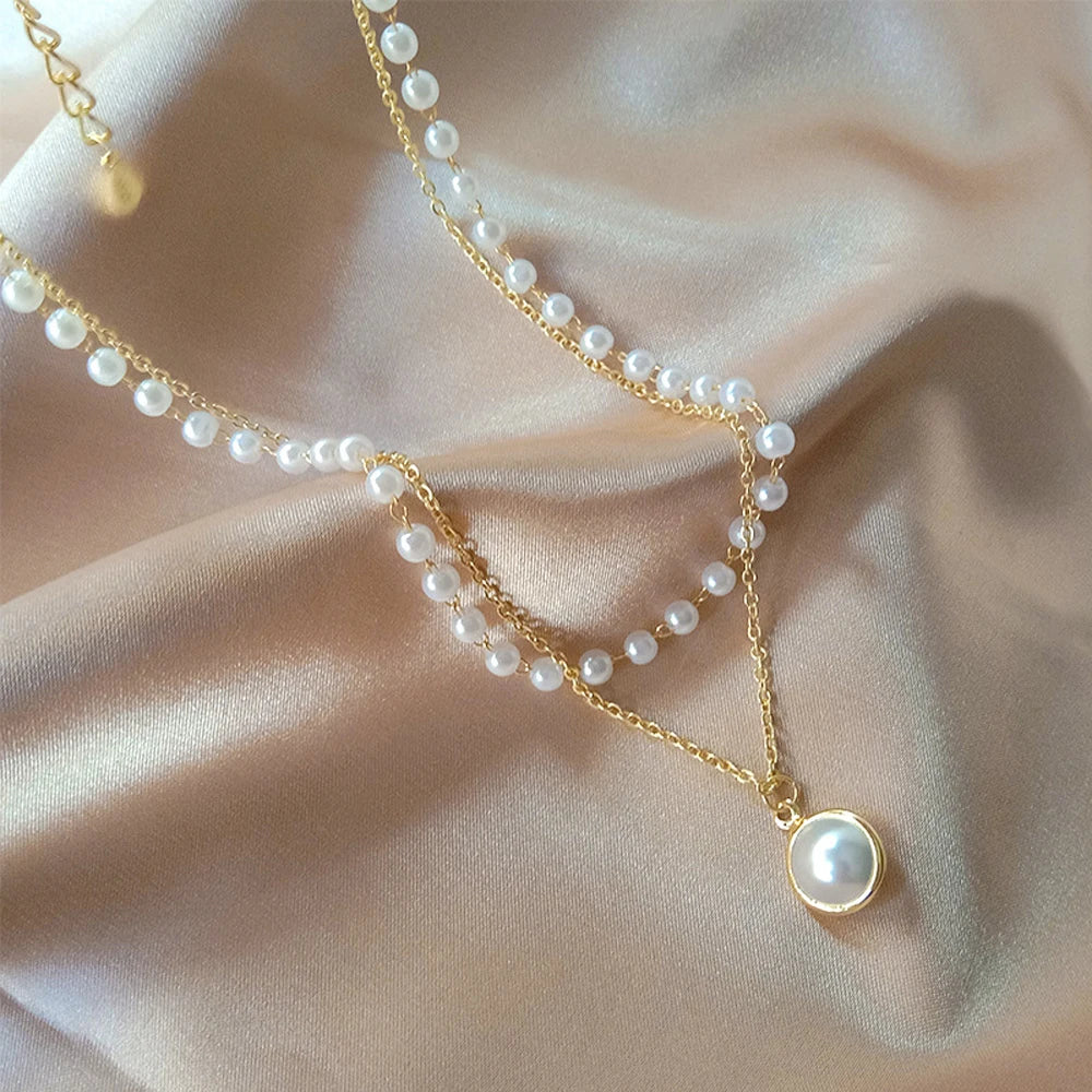 Kpop Pearl Choker Necklace