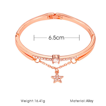 Luxury Stainless Steel Female Heart Forever Love Charm Bracelet