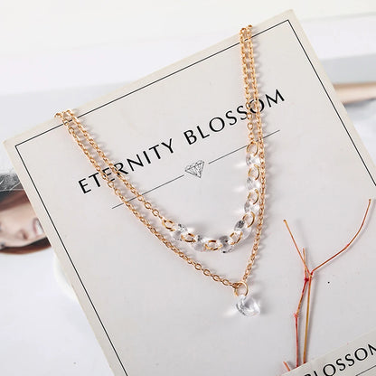 Simple Color Gold Femmes Cristal Bracelet