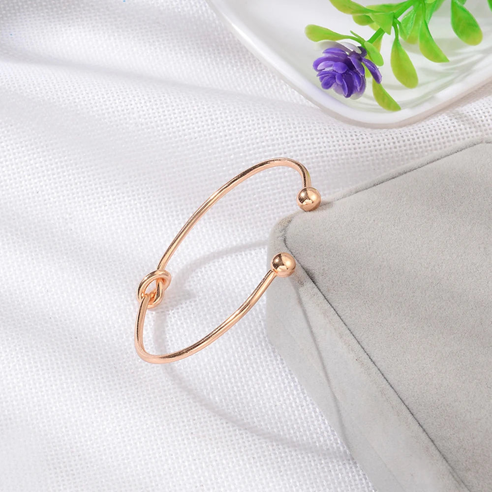 4pcs/Set Bohemia Leaf Knot Hand Cuff Link Chain Charm Bracelet
