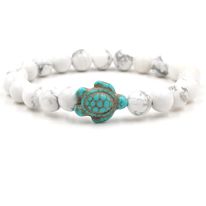14 Colors Natural Stone Sea Turtle Beads Friendship Bracelets