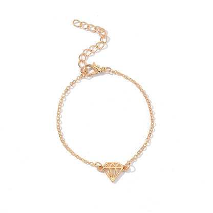 4pcs/Set Bohemia Leaf Knot Hand Cuff Link Chain Charm Bracelet