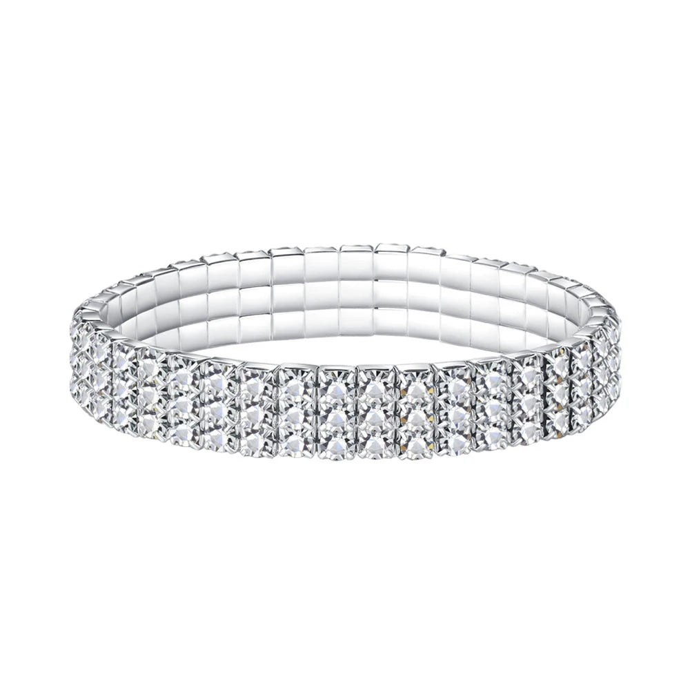 Multiple Styles Crystal Stretch Shine Bracelets