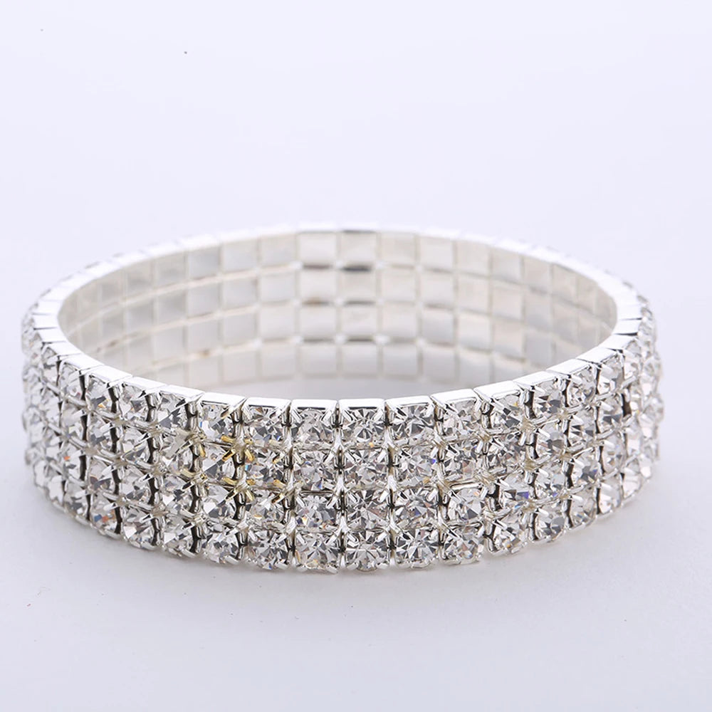 Multiple Styles Crystal Stretch Shine Bracelets
