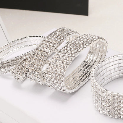 Multiple Styles Crystal Stretch Shine Bracelets