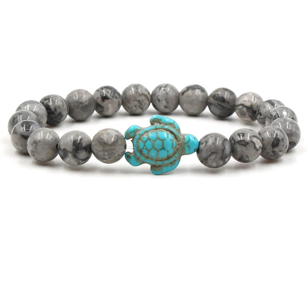 14 Colors Natural Stone Sea Turtle Beads Friendship Bracelets
