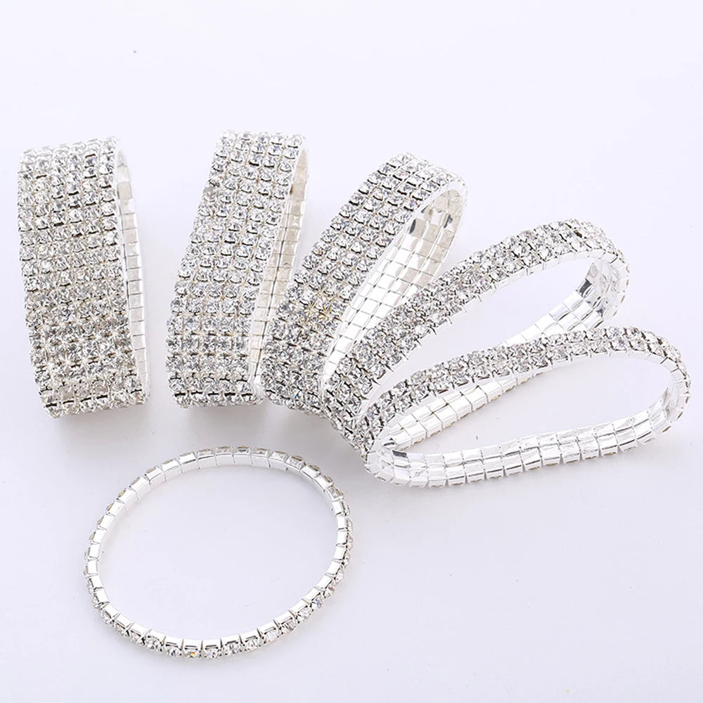Multiple Styles Crystal Stretch Shine Bracelets