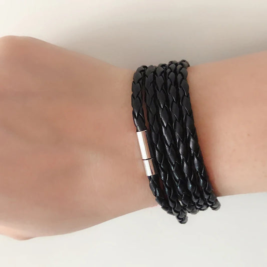 Hot Popular 5 Laps Leather Bracelet