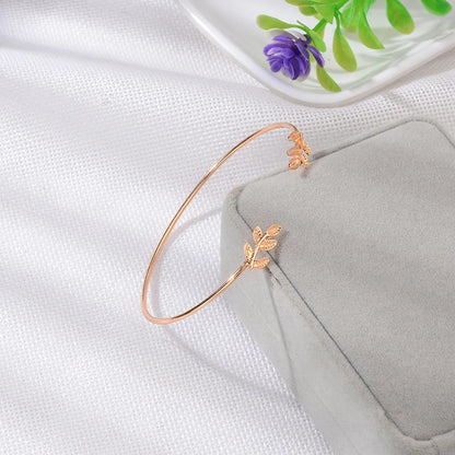 4pcs/Set Bohemia Leaf Knot Hand Cuff Link Chain Charm Bracelet