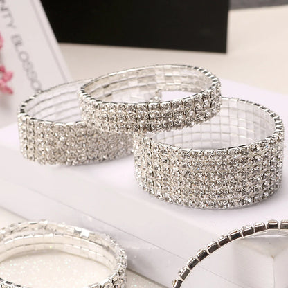 Multiple Styles Crystal Stretch Shine Bracelets