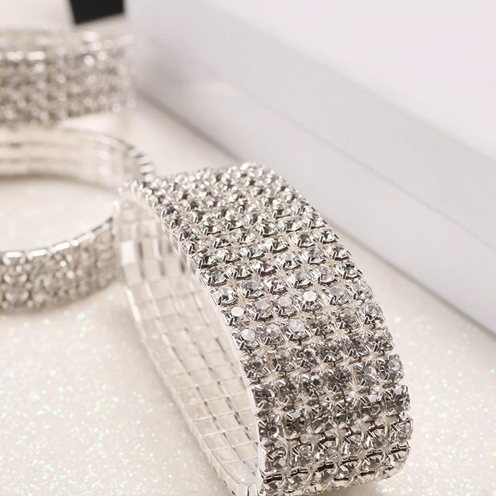 Multiple Styles Crystal Stretch Shine Bracelets