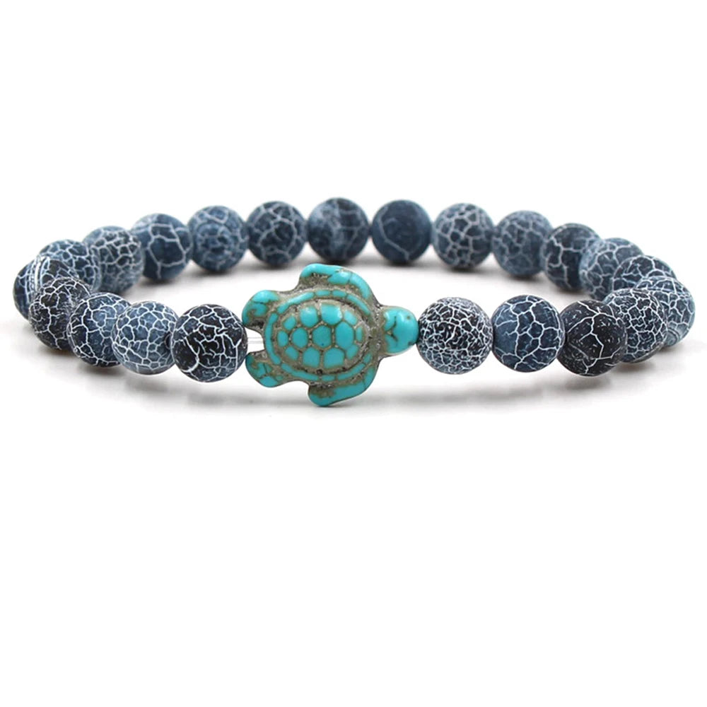 14 Colors Natural Stone Sea Turtle Beads Friendship Bracelets