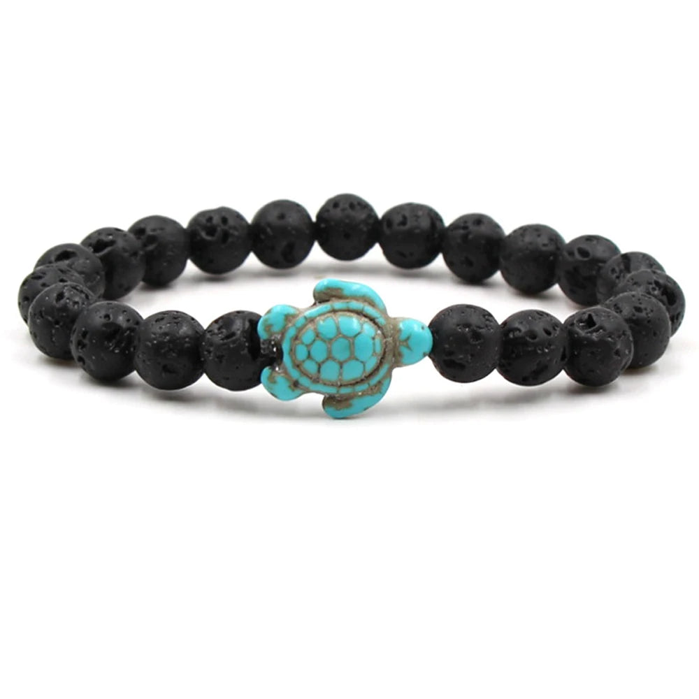 14 Colors Natural Stone Sea Turtle Beads Friendship Bracelets