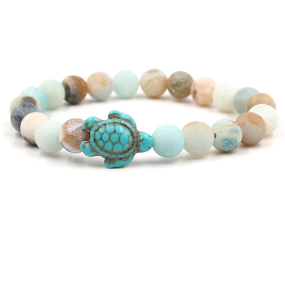 14 Colors Natural Stone Sea Turtle Beads Friendship Bracelets