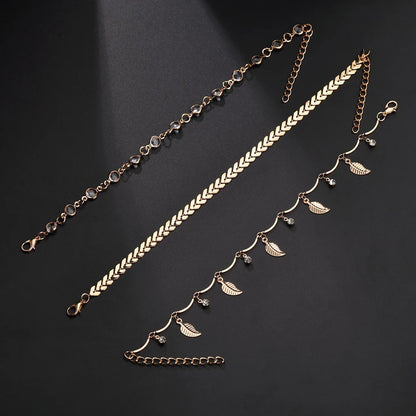 3pcs Bohemian Anklets Set