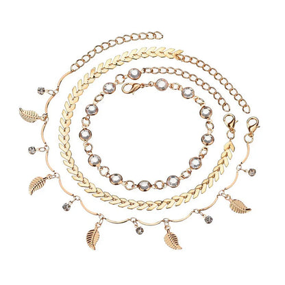 3pcs Bohemian Anklets Set
