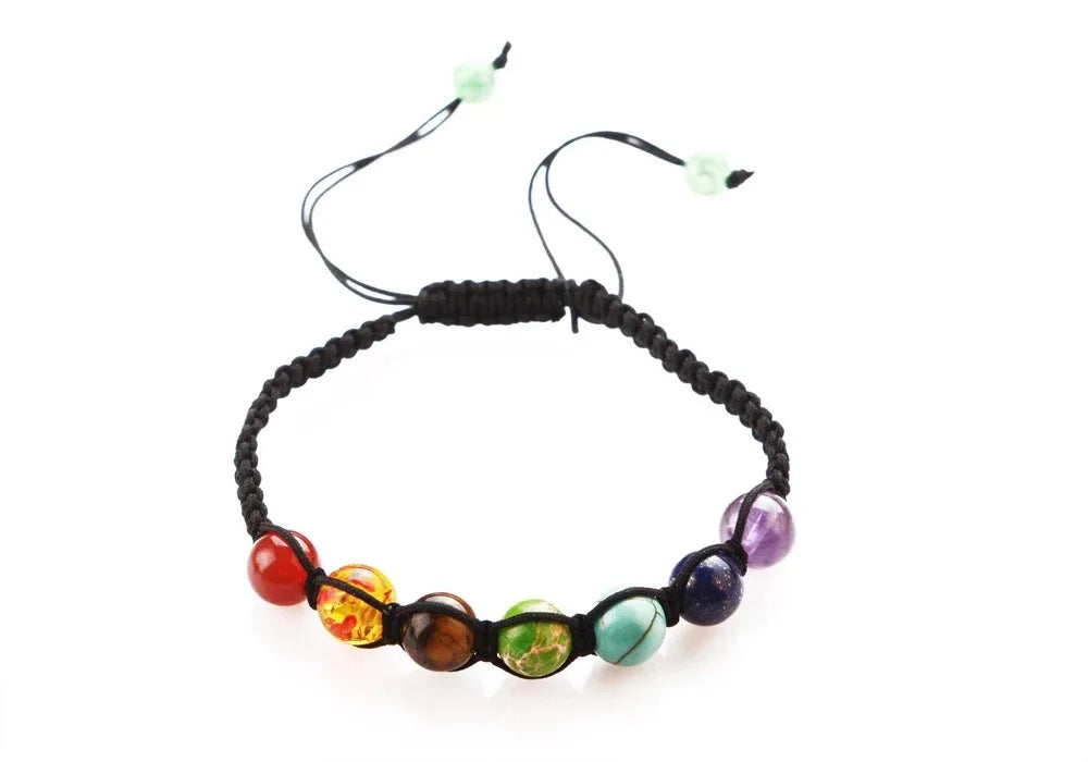 Classic 7 Chakra Natural Stone Beads Bracelet