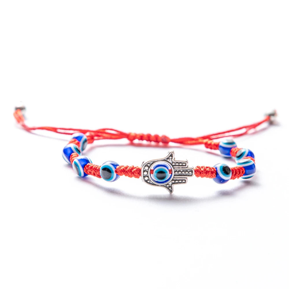 Turkey Evil Eyes Handmade Weave Lucky Red Thread Bracelet