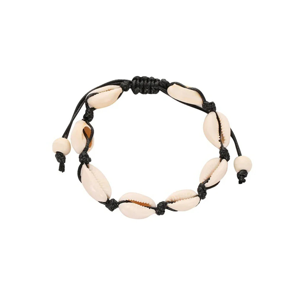 Bohemian Shell Handmade String Rope Charm Bracelets