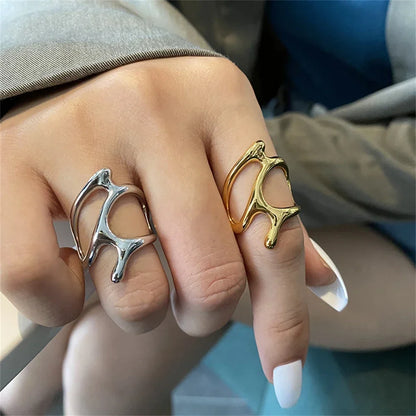 Vintage Elegant Irregular Adjustable Rings