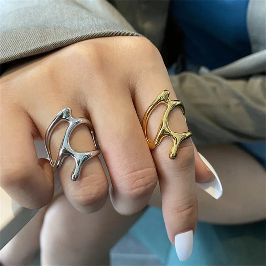 Vintage Elegant Irregular Adjustable Rings