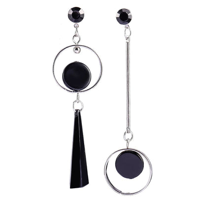 Exaggerated Temperament Personality Color Matching Bump Earrings