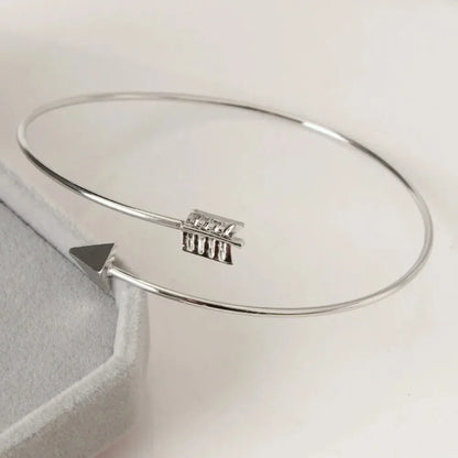 Punk Gothic Simple Adjustable Arrow Cuff Bracelets