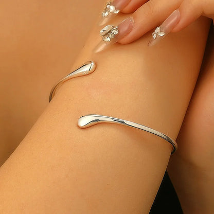 Vintage Simple Upper Arm Geometric Water Drop Shape Bracelet