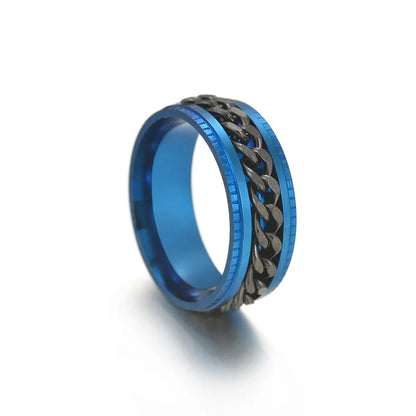 Stainless Steel Rotating Anxiety Fidget Rings
