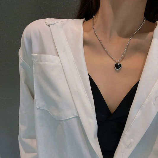 Vintage Love Heart Pendant Necklace