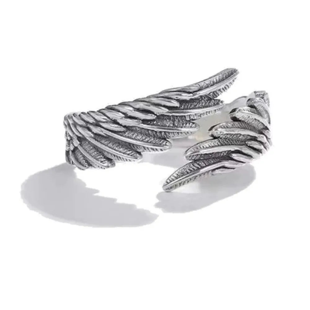Retro Angel Demon Wing Couples Ring