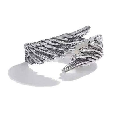Retro Angel Demon Wing Couples Ring