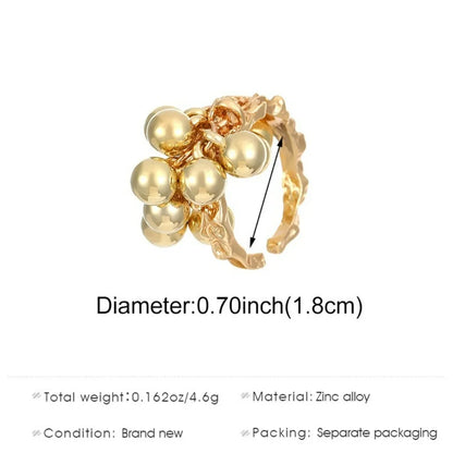 Simple Small Ball Ring for Women Men