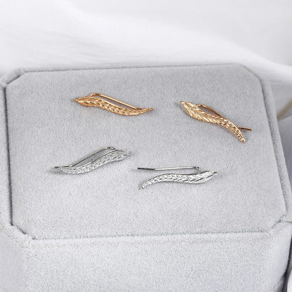1 Pair Ear Cuff Leaf Stud Earrings
