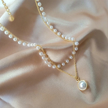 Kpop Pearl Choker Necklace