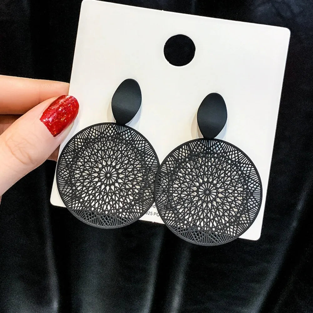Exaggerated Temperament Personality Color Matching Bump Earrings