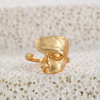 Retro Half Face Venus Ring