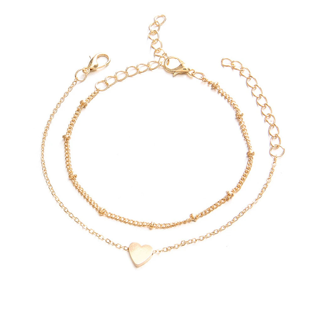 2Pcs Elegant Charm Bracelets Set