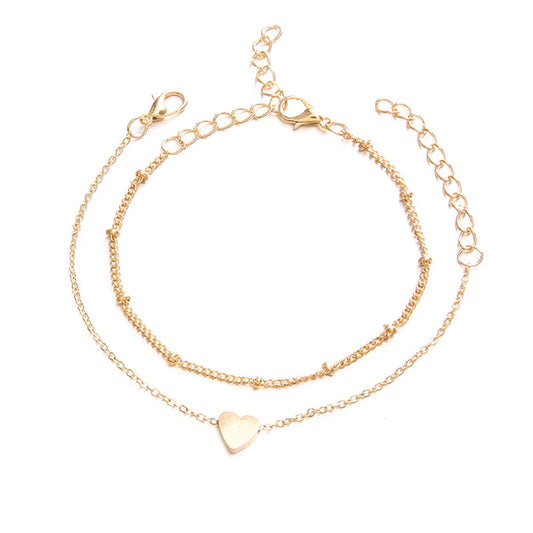 2Pcs Elegant Charm Bracelets Set