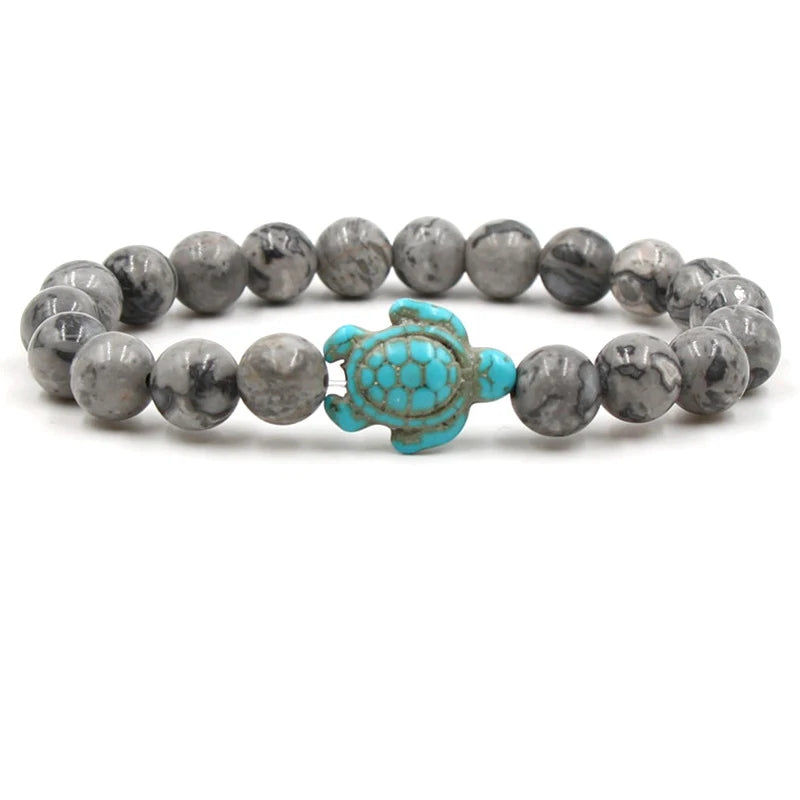 14 Colors Natural Stone Sea Turtle Beads Friendship Bracelets