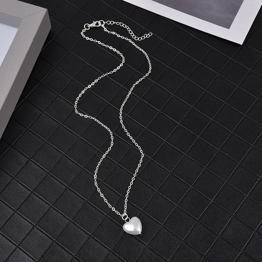 Kpop Pearl lace Gold Color Goth Choker