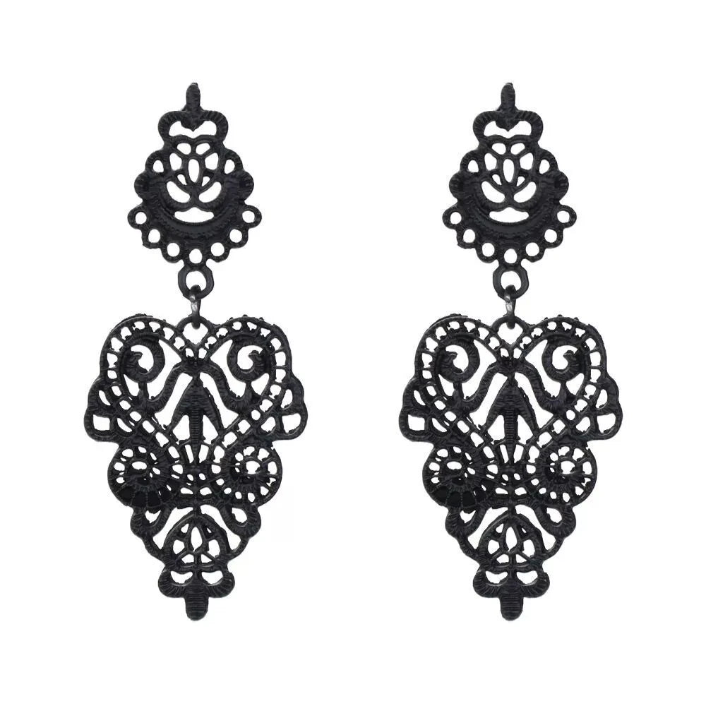 Exaggerated Temperament Personality Color Matching Bump Earrings