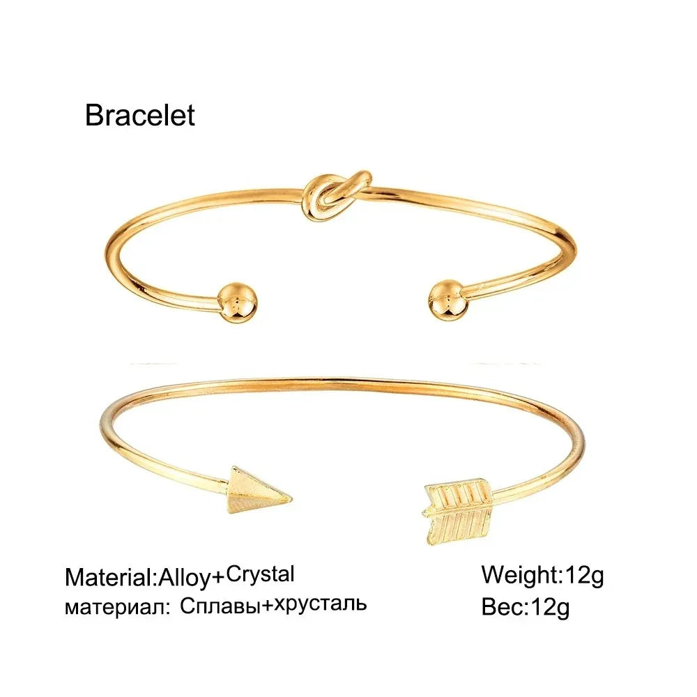 2Pcs Bohemian Retro Bracelet Set